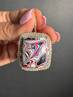 Limited Edition Red Fordite Diamond Pendant | Ulka Rocks