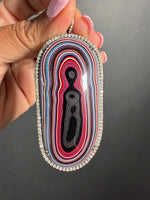 Limited Edition Gray Fordite Diamond Pendant | Ulka Rocks