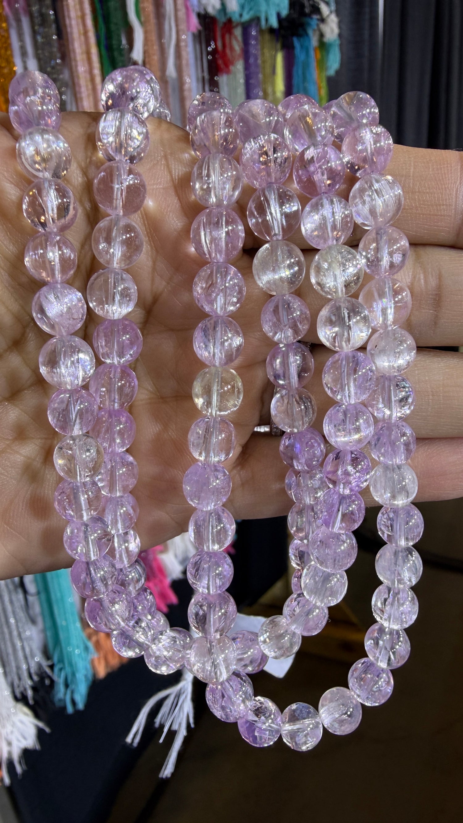 Kunzite Custom Designed Beaded Necklace