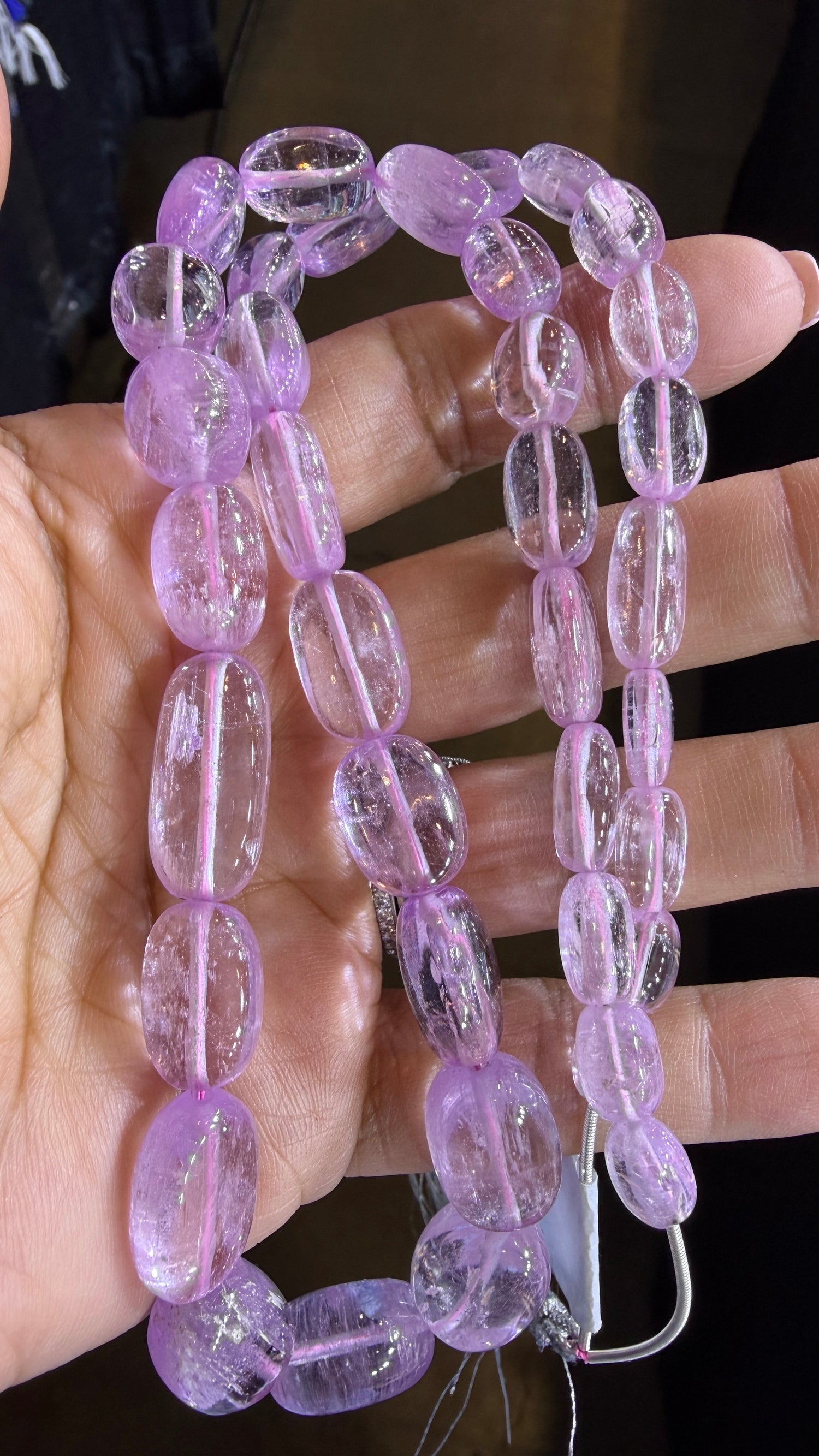 Kunzite Custom Designed Beaded Necklace