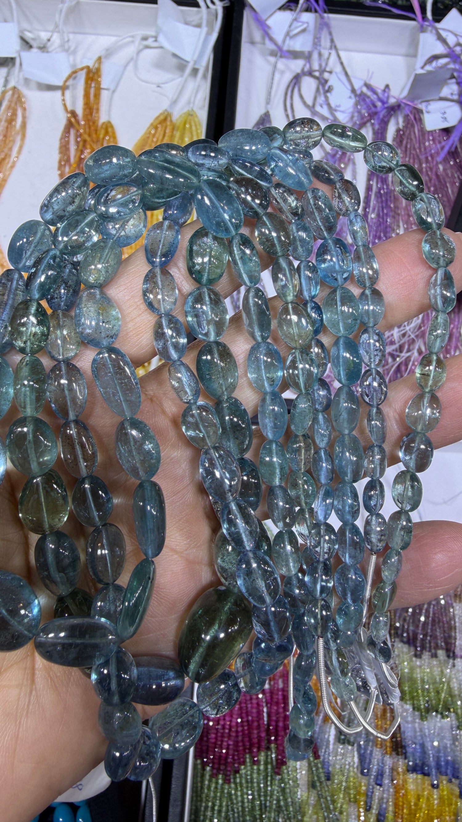 Aquamarine Beads 16 inches