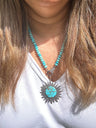 Instagram: Iron Mountain Turquoise Necklace with Pendant Options
