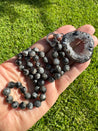 Instagram: Larvikite (Black Moonstone) Necklace and Druzy Pendant