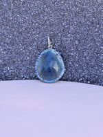 Raw To Radiant Blue Blue Sapphire Pendant | Ulka Rocks