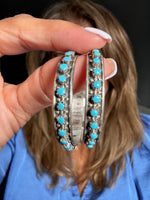 Turquoise jewelry alternate angle showing natural stone variation