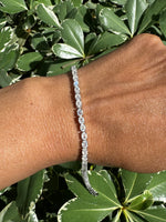 Rainbow Blue Moonstone Tennis Bracelet | Ulka Rocks