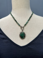 Natural Green Emerald Gemstone Diamond Combo | Ulka Rocks