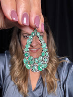 Green Emerald Teardrop Pendant | Ulka Rocks