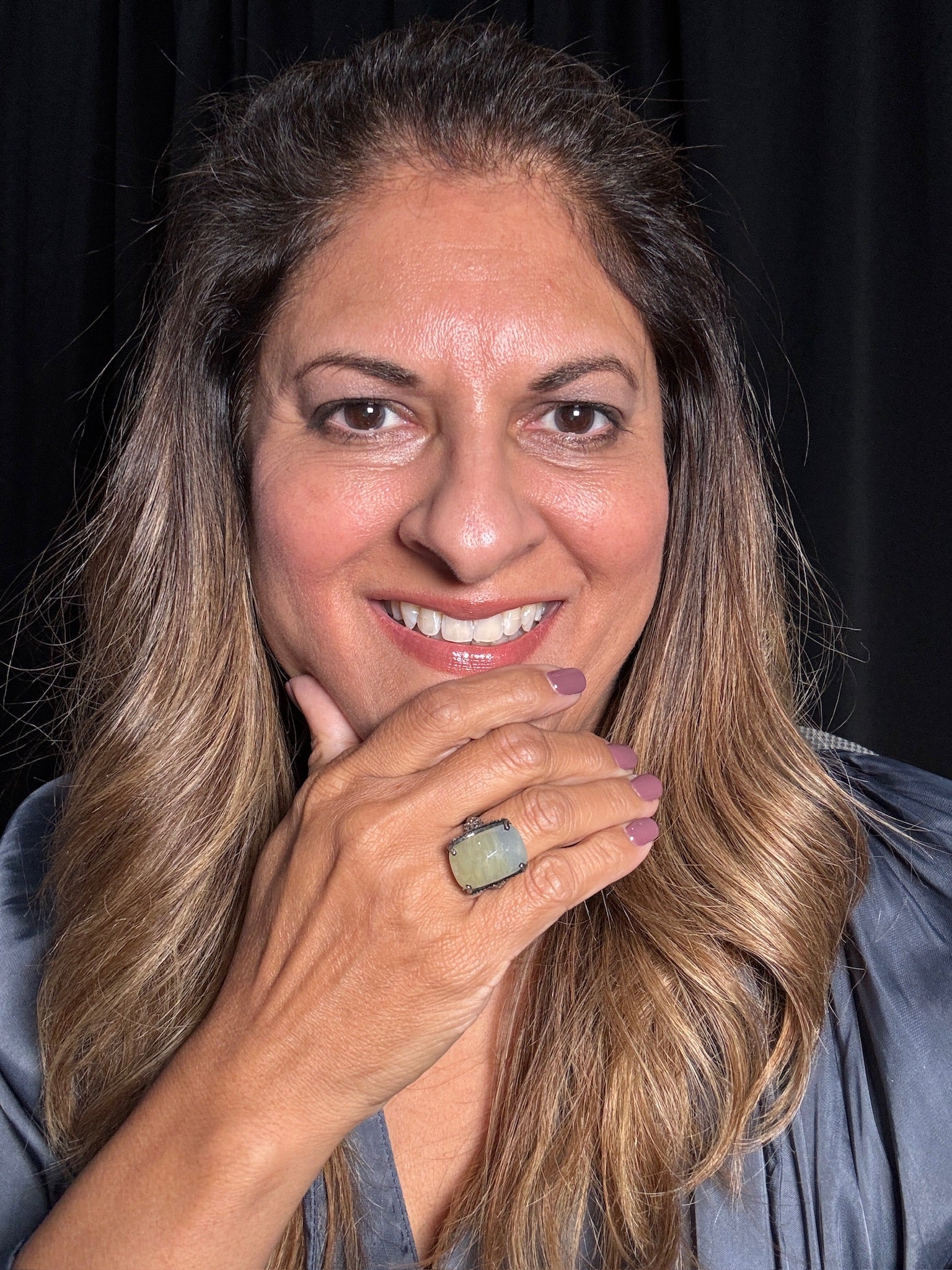 Yellow Sapphire & Diamond Sterling Silver Ring | Ulka Rocks