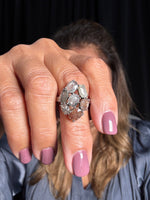 Colored Diamond Flower Ring | Ulka Rocks