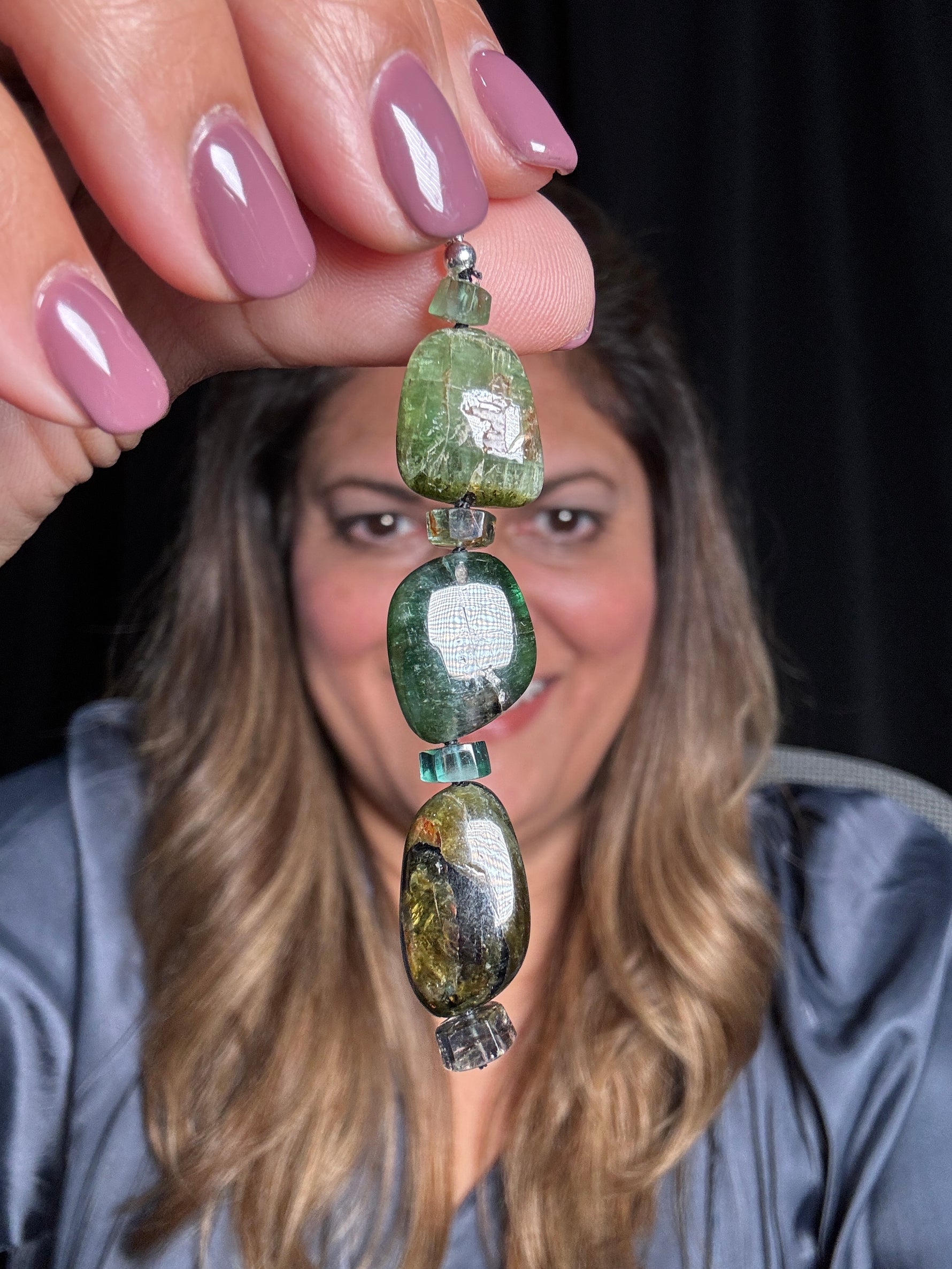Rare Brown Tourmaline Nuggets Drop Pendants | Ulka Rocks