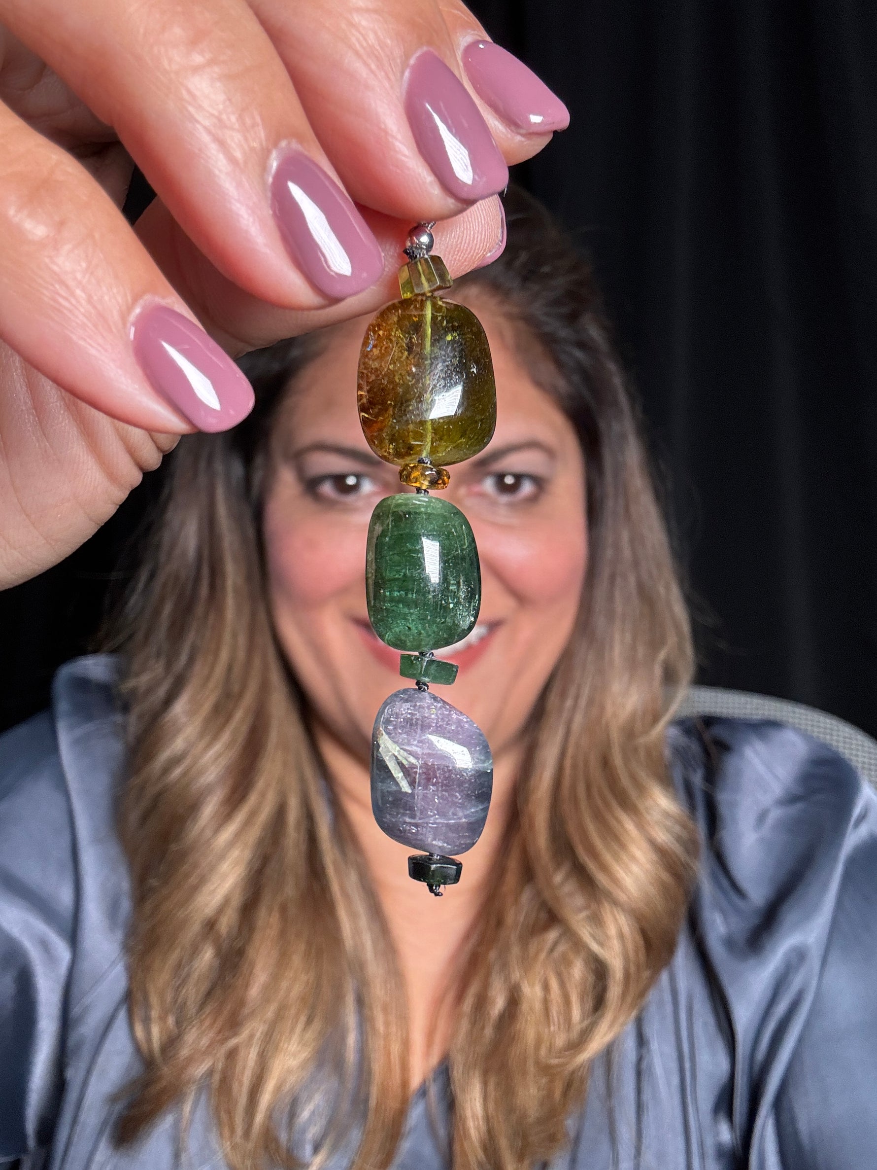 Rare Brown Tourmaline Nuggets Drop Pendants | Ulka Rocks