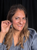 Mother of Black Pearl and Spinel Earrings | Ulka Rocks