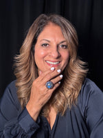 Black Labradorite and Black Spinel Ring | Ulka Rocks