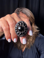 Black Black Spinel Ring | Ulka Rocks