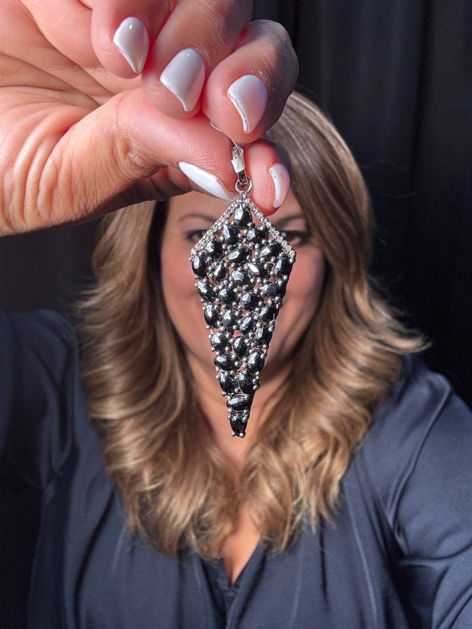 Black Black Spinel Pendant | Ulka Rocks