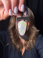 Mother of White Pearl Horn Pendant | Ulka Rocks