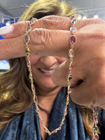 Tourmaline necklace in 14k Yellow Gold by Ulka Rocks
