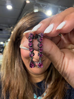 Diamond and Tourmaline necklace styled for wear showing scale and drape