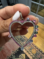 Sapphire Diamond Heart - Pink | Ulka Rocks