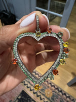 Sapphire Diamond Heart - Green | Ulka Rocks