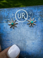 Turquoise Starburst Studs | Ulka Rocks