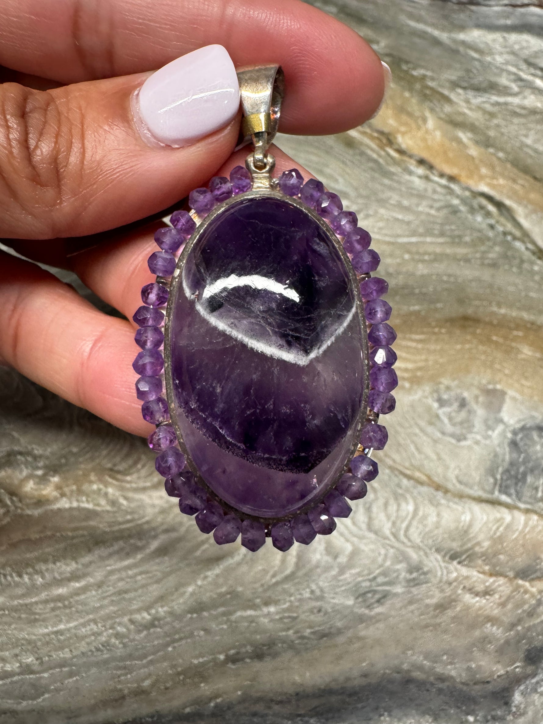 Sterling Silver Pendant - Amethyst | Ulka Rocks