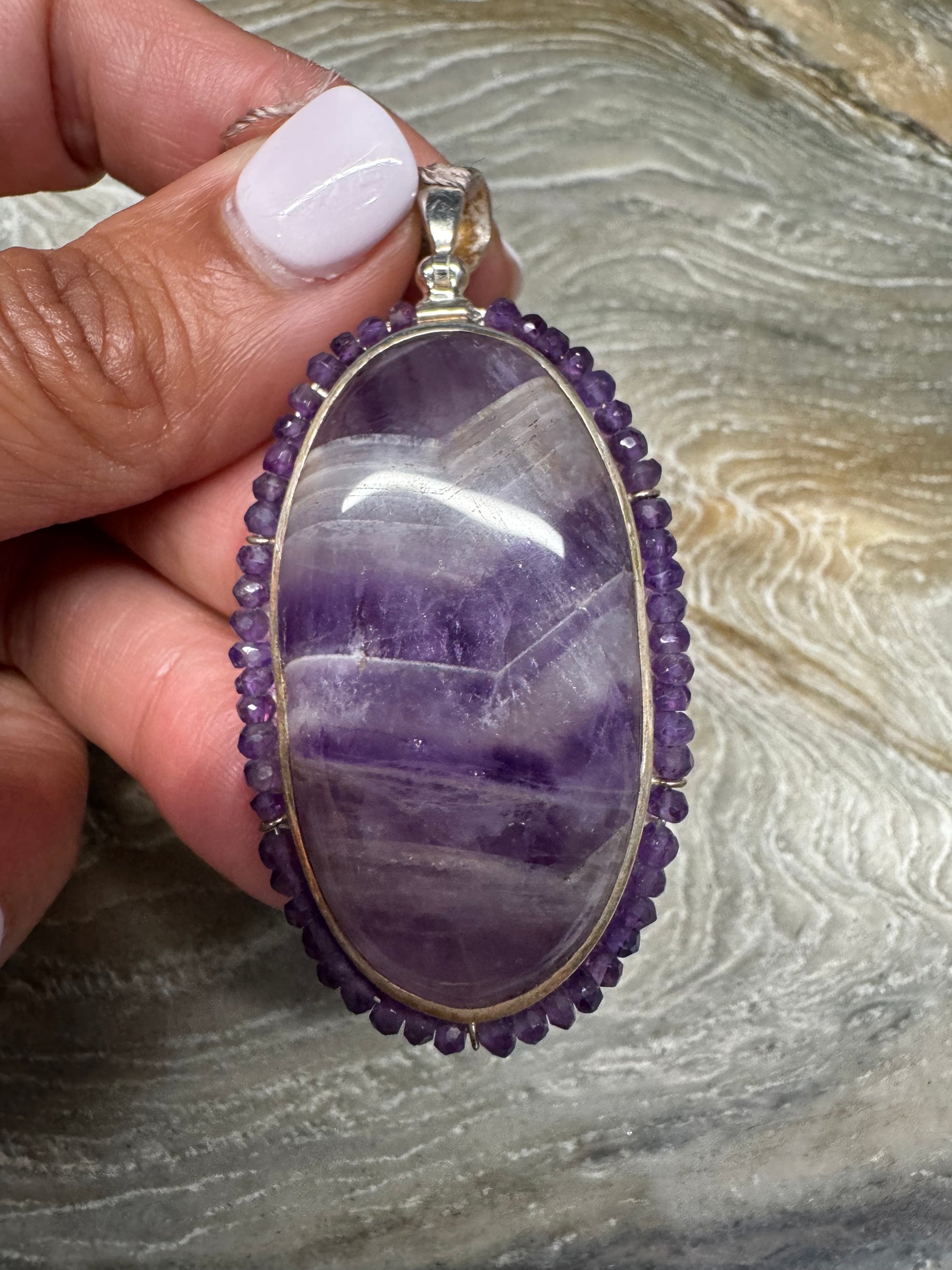 Sterling Silver Pendant - Amethyst | Ulka Rocks