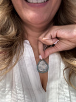 Sterling Silver Pendant - Ocean Jasper and Apatite | Ulka Rocks