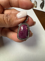 Opal jewelry alternate angle showing natural stone variation