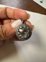 Opal jewelry alternate angle showing natural stone variation