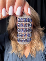 Purple Iolite Bar Pendant | Ulka Rocks