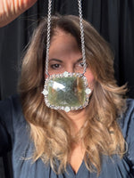Brown Sapphire and Colored Diamond Pendant and Necklace | Ulka Rocks