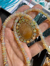Custom Order - Opal and Rutile Quartz Pendant