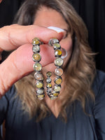 Colored Diamond Hoop Earrings | Ulka Rocks