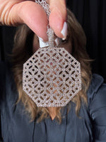 Silver and Diamond Pendant and Chain Necklace | Ulka Rocks