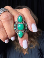 Diamond Sterling Silver Ring | Ulka Rocks