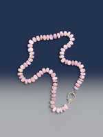 19" Lilac Purple Kunzite Necklace with Diamond Clasp & Kunzite Diamond Pendant | Ulka Rocks