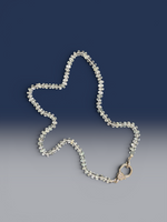 18.5" White Moonstone Necklace with Diamond Clasp & Starburst Pendant | Ulka Rocks