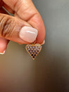 14k gold gemstone pendants - Ombré Hearts