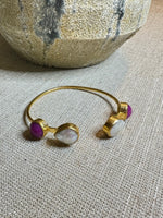 Red Pearl and Ruby Cuff | Ulka Rocks
