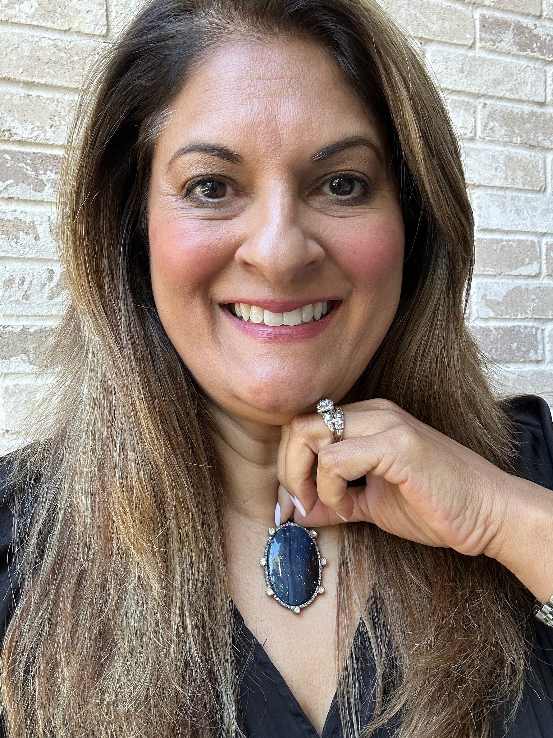 Blue Blue Obsidian Diamond Pendant | Ulka Rocks