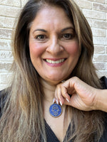 Lapis Hamsa Diamond Pendant | Ulka Rocks