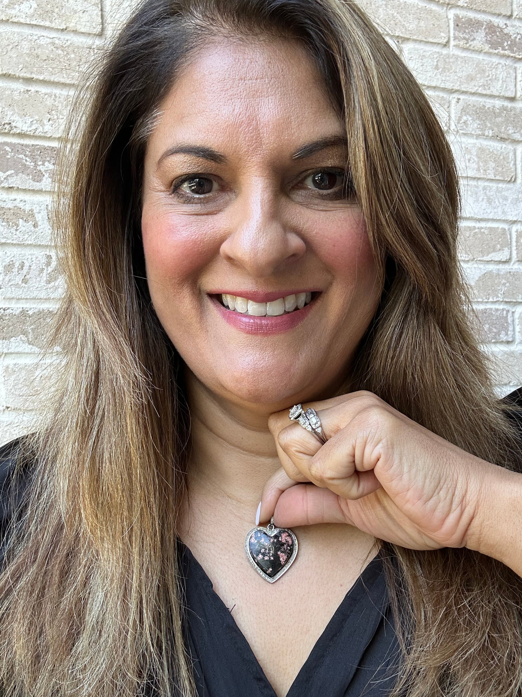 Snowflake Black Obsidian Pendant | Ulka Rocks