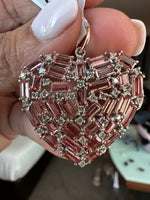 Watermelon Pink Tourmaline Diamond Heart | Ulka Rocks