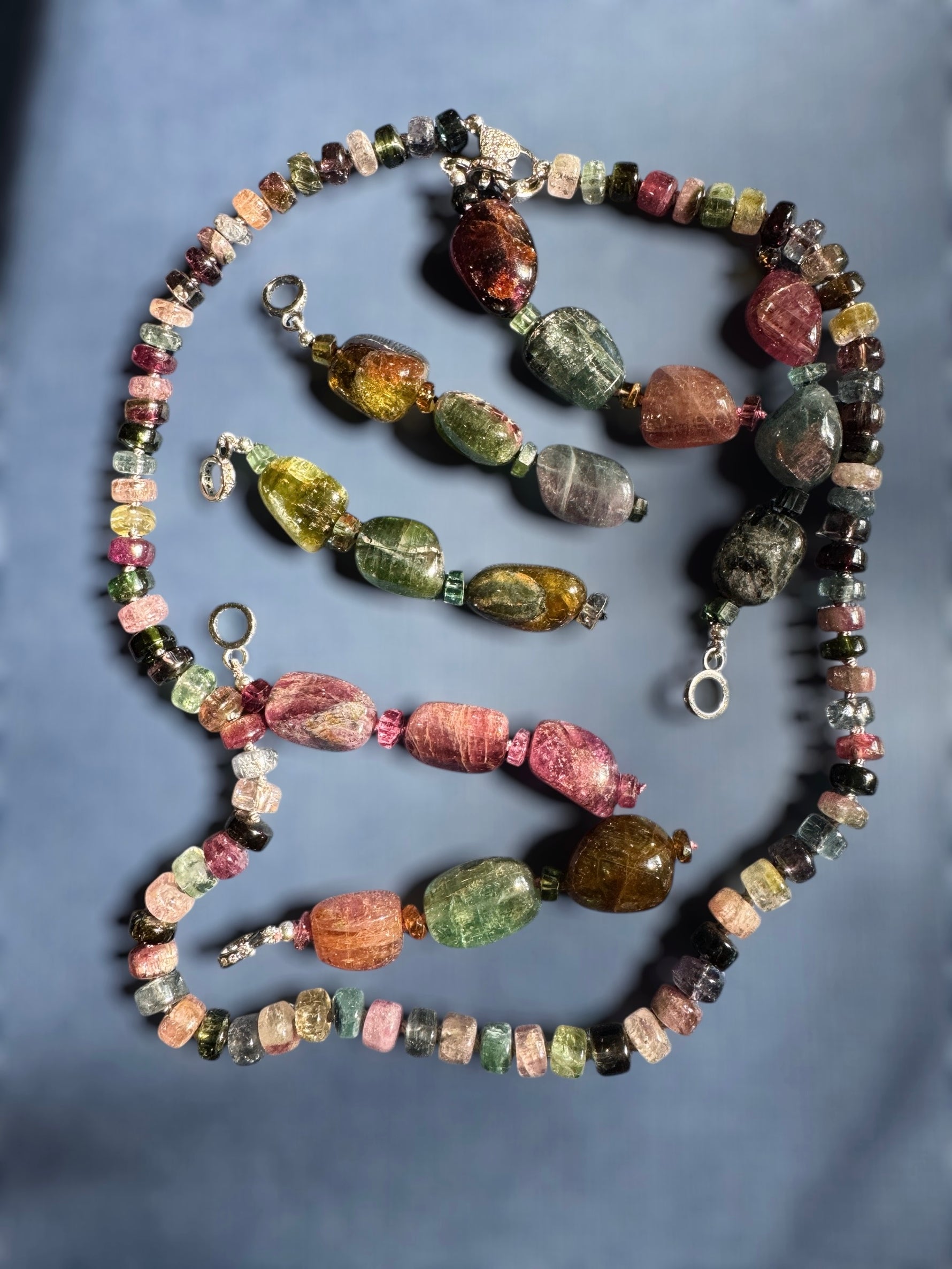Rare Brown Tourmaline Nuggets Drop Pendants | Ulka Rocks