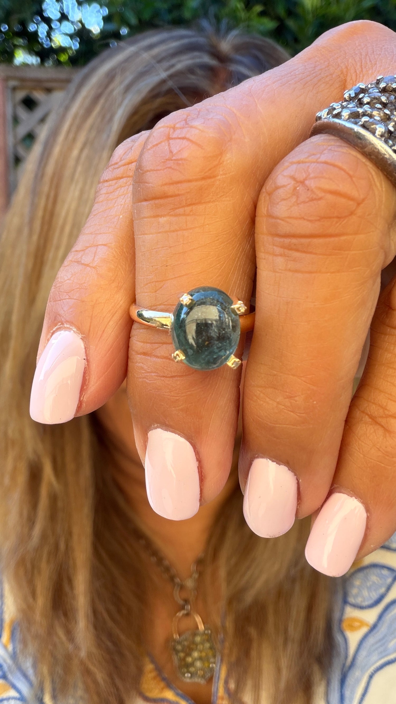 14k Yellow Gold Ring With Tourmaline Size 7