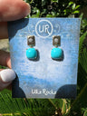 Instagram : Boucles d'oreilles La Belle au Bois Dormant en or 14 carats turquoise et diamants
