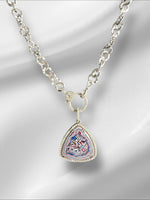 Limited Edition Gray Fordite Diamond Pendant | Ulka Rocks