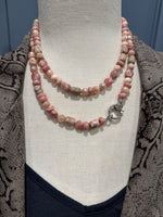 35" Rhodochrosite Necklace | Ulka Rocks